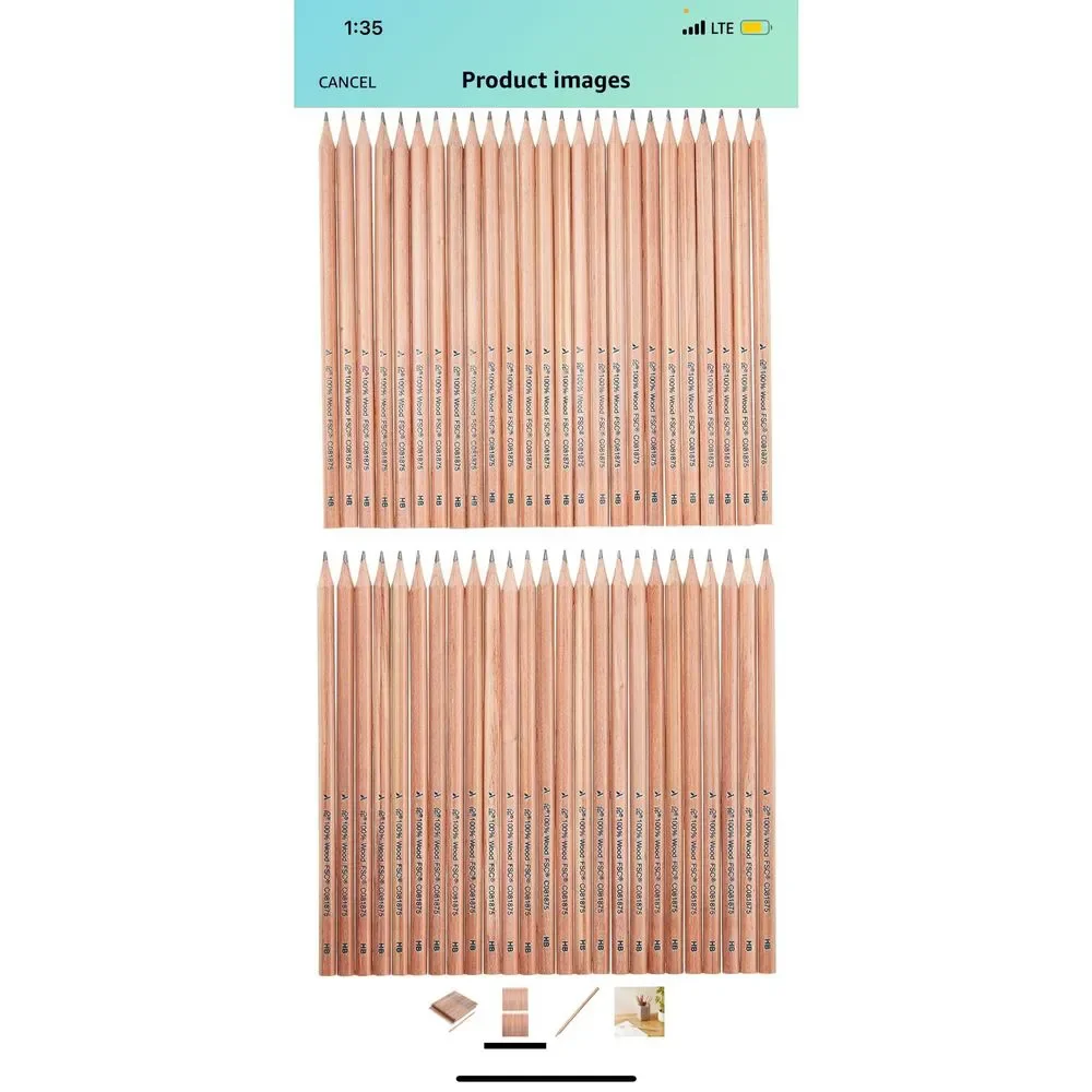 Personalized pencils. Pack of 10. Mix and match colors